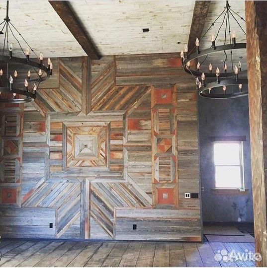 Амбарная доска в интерьере