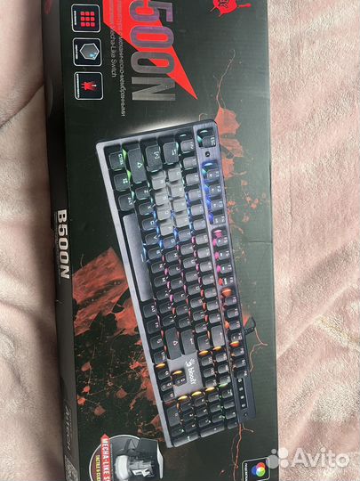 Игровая механическая клавиатура bloody,мышка