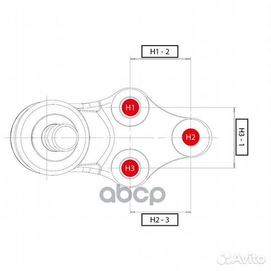 Опора шаровая CB0040 CTR