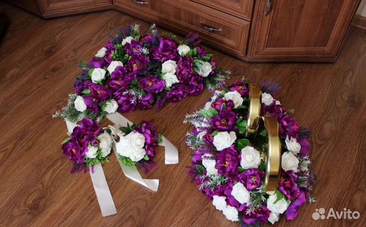 Свадебные украшения на машину