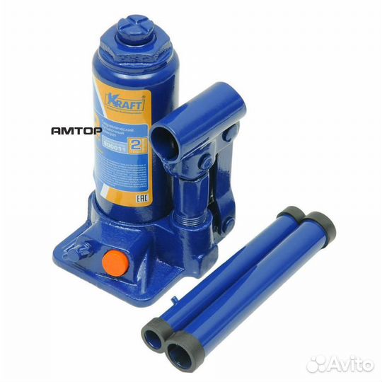 Kraft KT 800012 Домкрат гидрав бутылочный 2т kraft