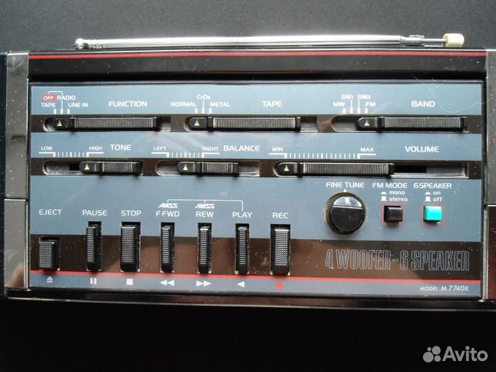 Японский кассетный магнитофон sanyo М 7740 К