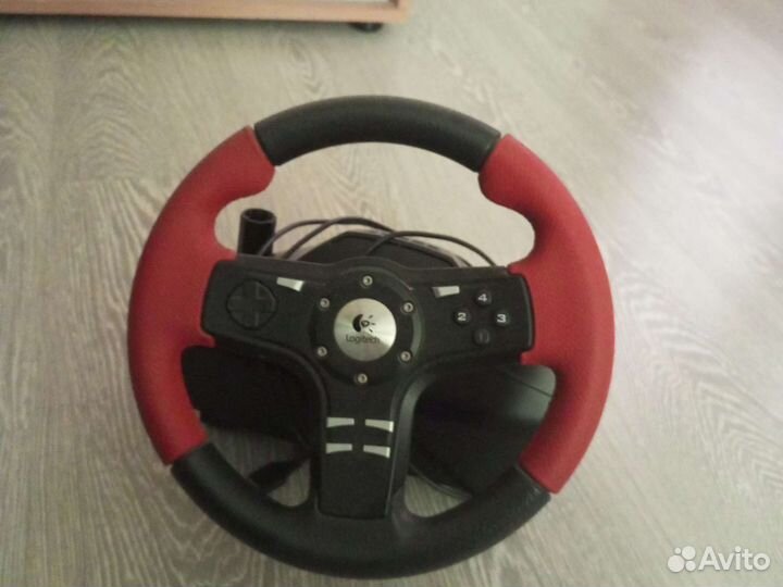 Игровой руль logitech formula force ex с педалями