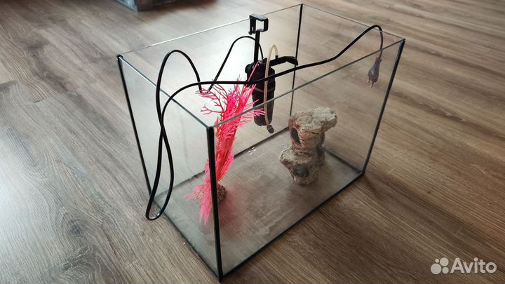 Аквариум без крышки 30-35 л с фильтром