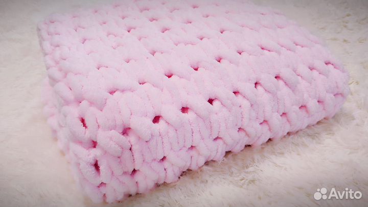 Плед детский вязаный ручная работа