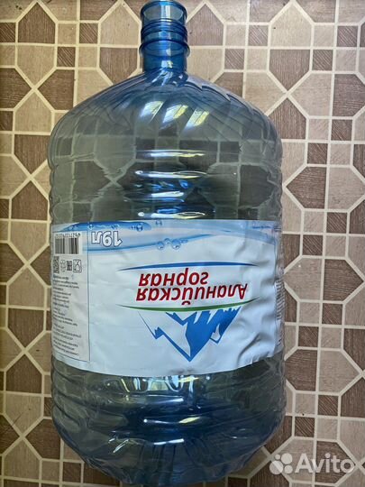 Бутыль 19л -1 шт + ведро пластик -1шт