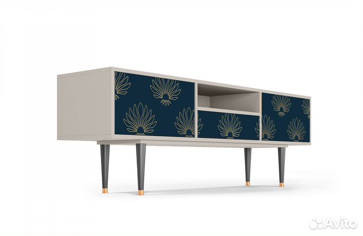 Тв-тумба T6 - Сатин - Blue Lotus