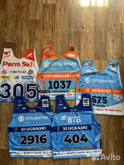 Спортивная майка номер с Югорского марафона