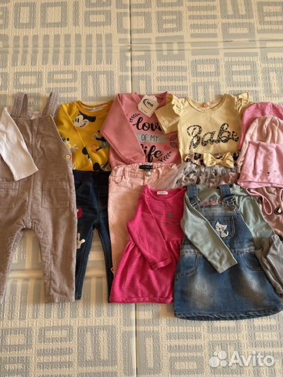 Вещи пакетом на девочку 74 80