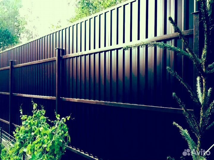 Забор из профлиста