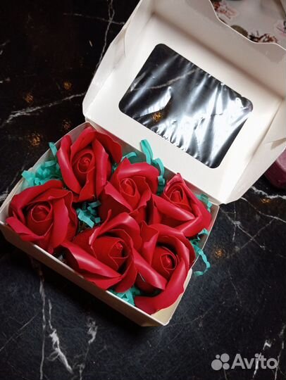 Букет из мыльных роз