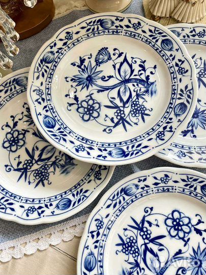 Набор тарелок 19см Triptis Zwiebelmuster Porzellan