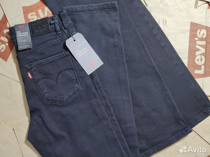 Джинсы Levis 724 Original чёрные W27