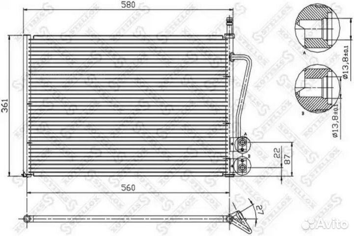 Stellox 10-45020-SX Радиатор\Ford Fiesta/Fusion al