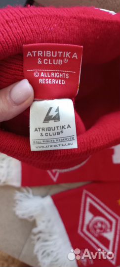 Комплект шапка и шарф Спартак