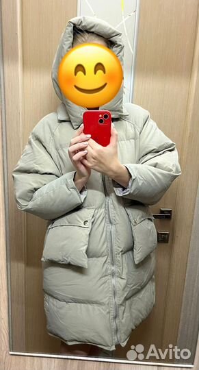 Пуховик женский оверсайз