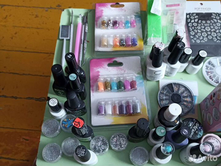 Лампы для сушки ногтей, гель для ногтей, фольга и