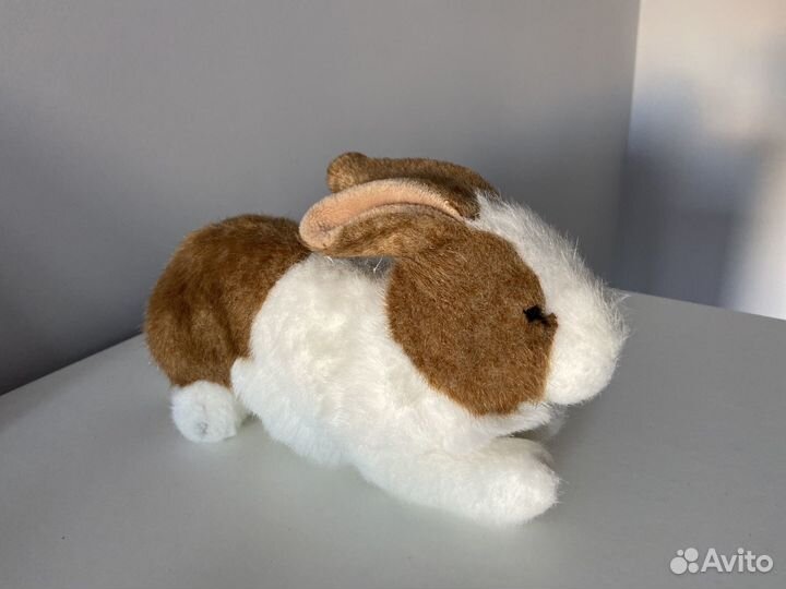 Мягкая игрушка кролик зайчик aurora белый