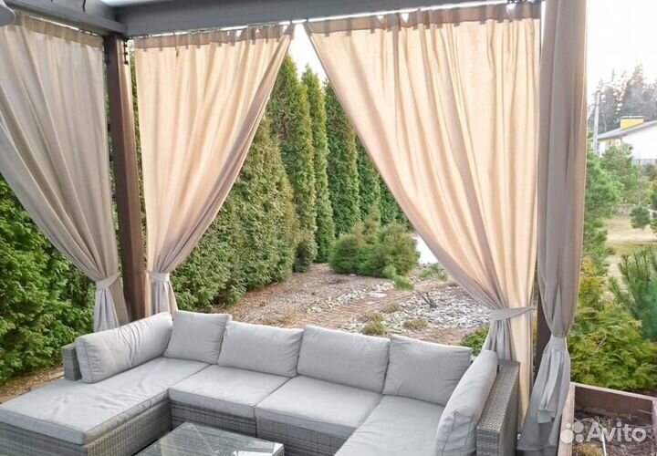 Шторы для беседки веранды уличные