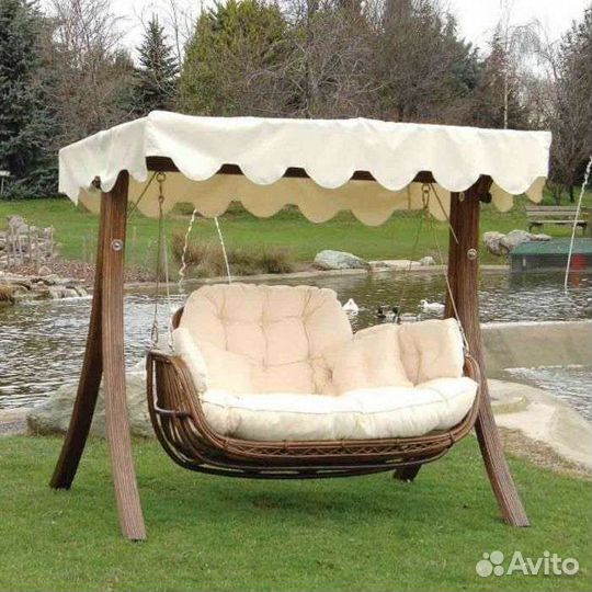 Пошив, тент на садовые качели, мебель, беседки