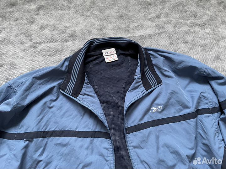 Винтажная синяя ветровка Reebok оригинал
