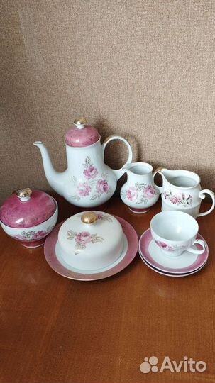Сервиз чайный ГДР розы, остатки