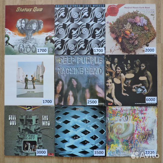 Виниловые Пластинки Винил LP Фирменные Европа США