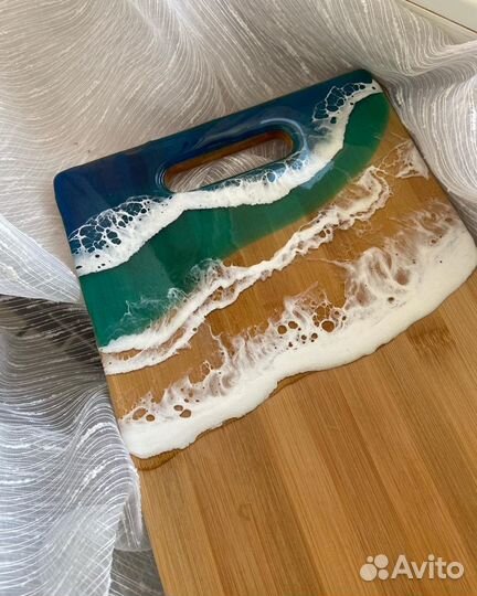 Разделочная доска из эпоксидной смолы