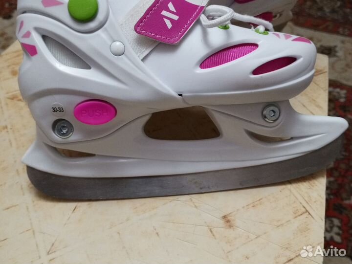Коньки детские раздвижные размер 30-33