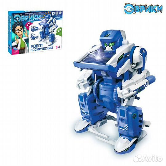Конструктор «Робот», 3 в 1, работает от солнечной