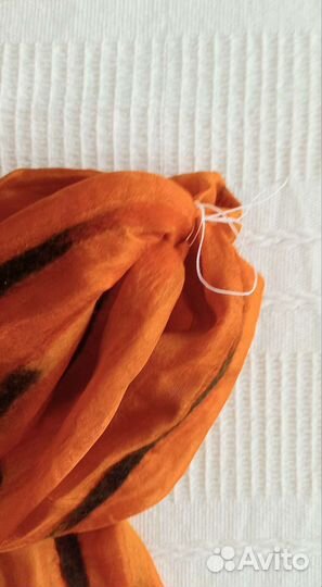 Тигровый шарф шёлк и шерсть