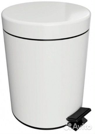 Мусорное ведро 5л белый Bemeta 104315014