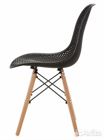 Стул ажурный в стиле eames DSW, черный, 3 шт NEW