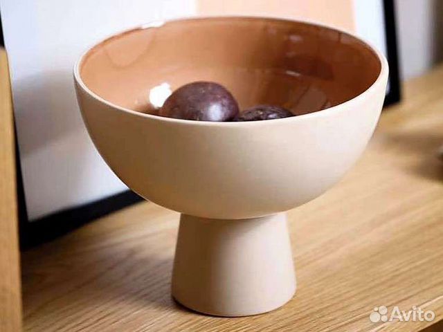 Ваза на ножке, керамика, Jysk Дания