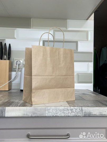 Крафт пакеты с ручками