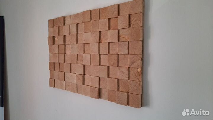 Панно из спилов дерева. Ручная работа