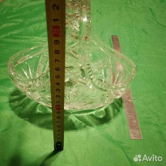 Ваза хрусталь Богемии корзина