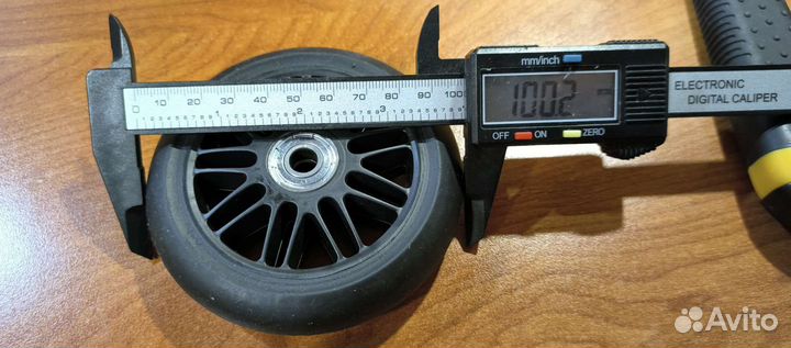 Колесо самоката 100мм тележки каталки резина