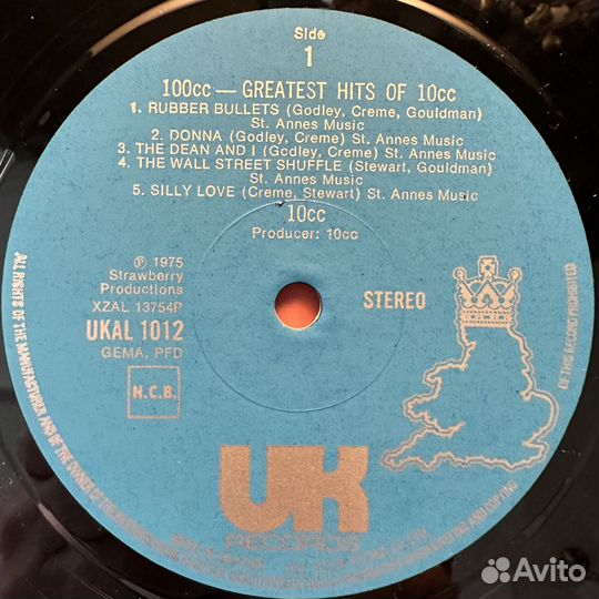 10cc – 100cc Greatest Hits Of 10cc (Англия 1975г)