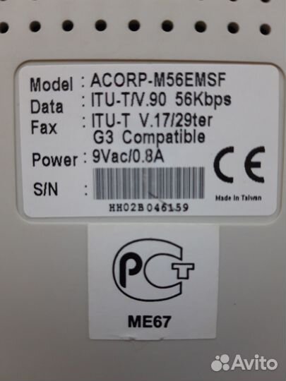 Модем Acorp 56emsf-2