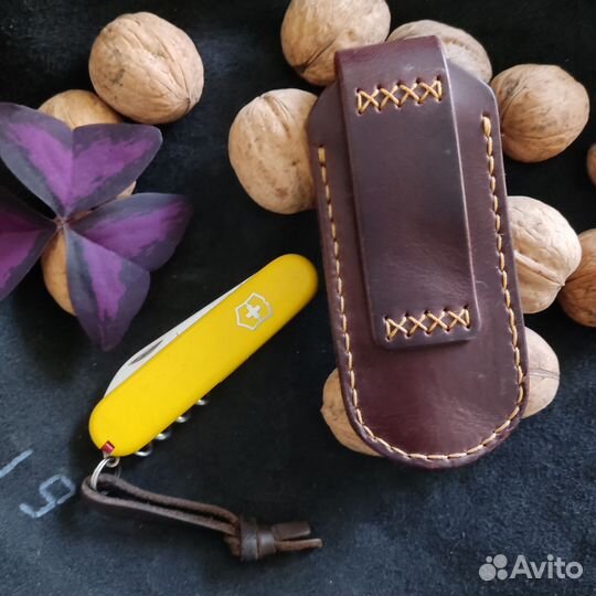 Чехол, футляр для ножа victorinox из кожи