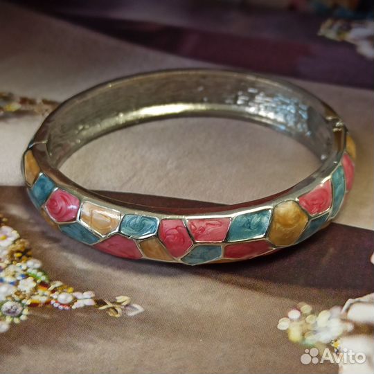 Браслет эмалированный винтажный