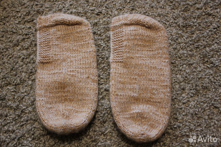 Носки шерстяные вязаные