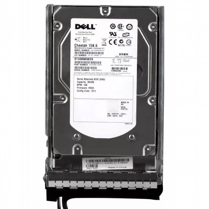 [YP778] Жесткий Диск Dell 300gb Sas 3,5" Hdd Yp778