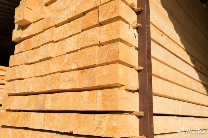 Брус ествественной влажности, 100х200мм, опт