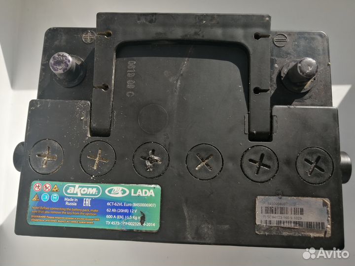 Аккумулятор бу LADA веста
