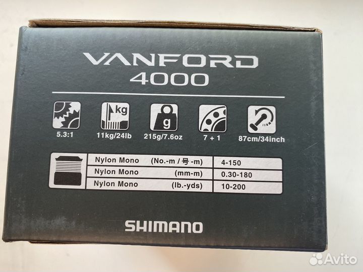 Катушка shimano vanford 4000