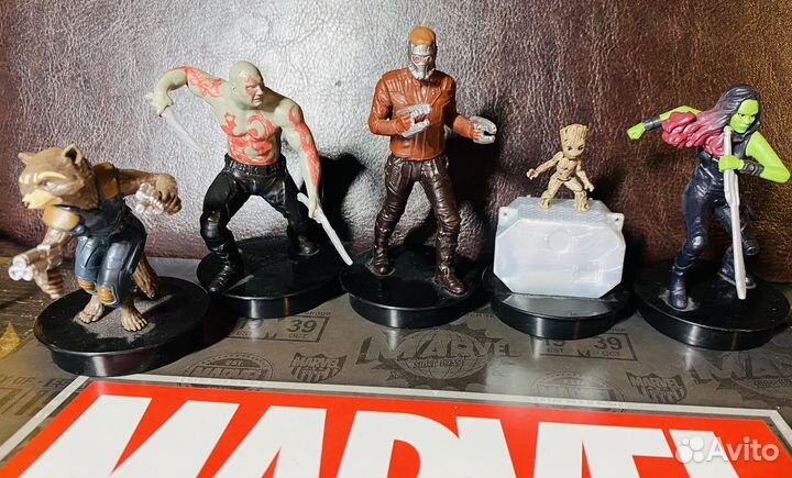 Фигурки Стражи Галактики Marvel 5 штук + 1