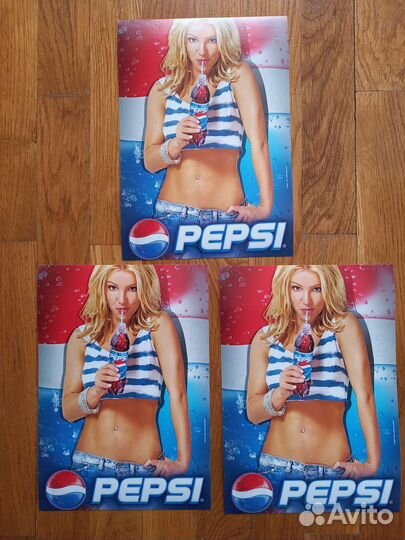 Наклейки Бритни Спирс реклама Пепси