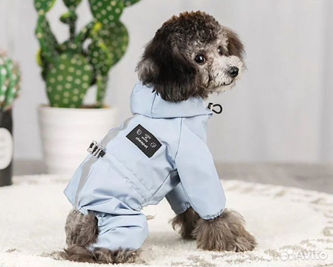 Куртка дождевик для собак